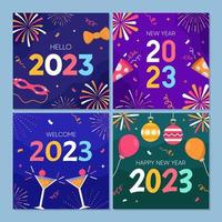 New Year Party Celebration for Social Media vector