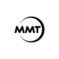 diseño de logotipo de letra mmt en la ilustración. logotipo vectorial, diseños de caligrafía para logotipo, afiche, invitación, etc. vector