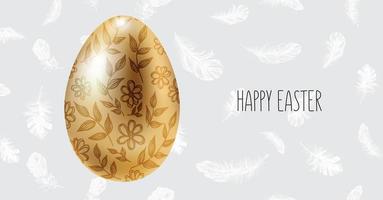 Happy Easter hand drawn illustration vector