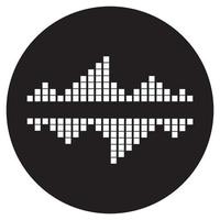 sound wave music logo vector