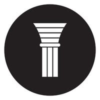 logotipo de pilar simple vector