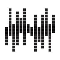 sound wave music logo vector template