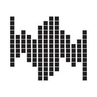 sound wave music logo vector template