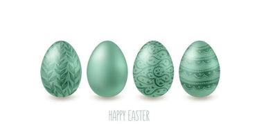 Happy easter hand drawn illustration vector