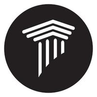 simple pillar logo vector