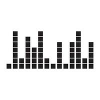 sound wave music logo vector template