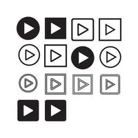 diseño de logotipo sobre grabación de video vector