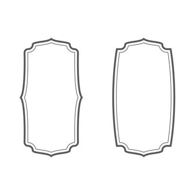 Vintage frame icon Template vector