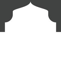 Mosque window vector icon