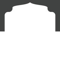 Mosque window vector icon