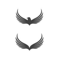 Falcon wing icon Template vector