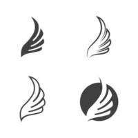 Falcon wing icon Template vector