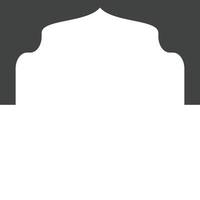 Mosque window vector icon