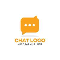 Chat logo design vector. Talk logo vector
