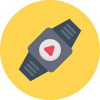 ilustración de vector de reloj de video en un fondo. símbolos de calidad premium. iconos vectoriales para concepto y diseño gráfico.