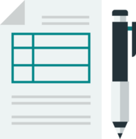 checklist report illustration in minimal style png