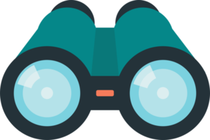 binoculars illustration in minimal style png