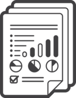 graphs and reports illustration in minimal style png