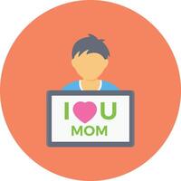 love MOM vector illustration on a background.Premium quality symbols.vector icons for concept and graphic design.