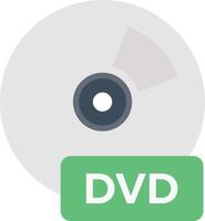 Ilustración de vector de DVD en un fondo. Símbolos de calidad premium. Iconos vectoriales para concepto y diseño gráfico.