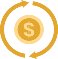 currency exchange illustration in minimal style png