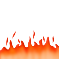 ilustração de fogo alongada png