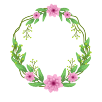 Flower wreath illustration png