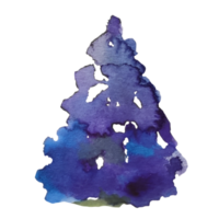 albero di natale, illustrazione dell'acquerello di pino png