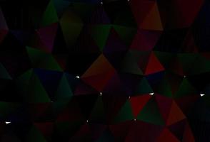 Dark Red vector abstract polygonal texture.