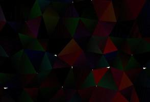 Dark Red vector abstract polygonal texture.