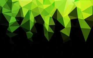 Light Green vector polygonal background.