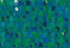 Light Blue, Green vector template with bubble shapes.