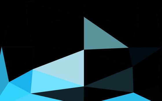 Light BLUE vector shining triangular pattern.