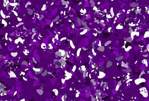 Light Purple vector pattern with chaotic shapes.