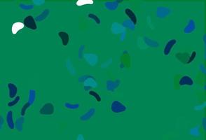 Light Blue, Green vector pattern with chaotic shapes.