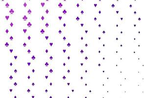 Light Purple, Pink vector pattern with symbol of cards.