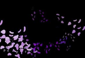 Dark Purple vector template with memphis shapes.