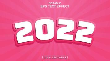 Colorful 2023 editable text effect concept vector