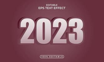 Colorful 2023 editable text effect concept,welcome 2023 vector illustration,2023 3d style background