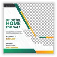 modern real estate square editable banner template. for social media post and web internet ads. vector