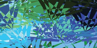 Light Blue, Green vector texture with memphis shapes.