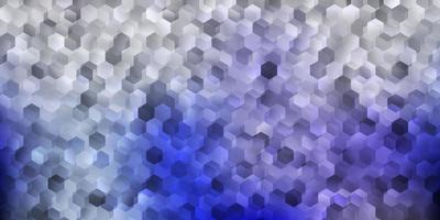 Light purple vector pattern with hexagons.