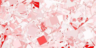 Light Red vector backdrop with triangles, lines.