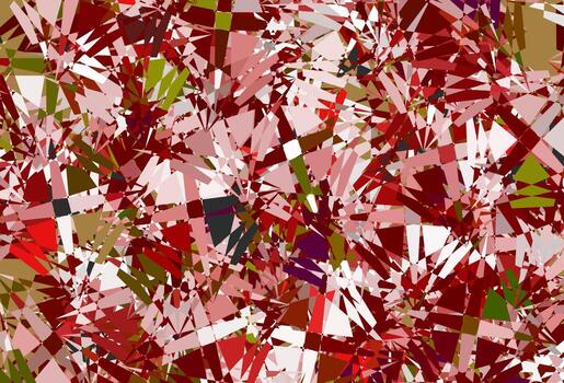 plantilla de vector rojo oscuro con formas triangulares.