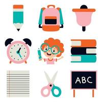 Set Of Flat Education Icons vector