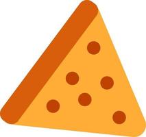 A piece of cheese with holes. vector