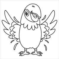 Line Art Drawing For Kids Coloring Page vector