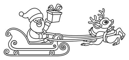 Line Art Drawing For Kids Coloring Page vector