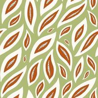 Modern abstract leaves seamless pattern. Creative collage contemporary background. Trendy botanical vector print for design.