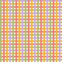 Colorful checkered seamless pattern with geometric lines on a white background. Vector retro illustration